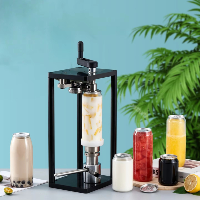 Wholesale Manual Disposable Commercial Can Sealing Machine Plastic Soda 330ml/500ml PET Bottle Sealing Machine for Milk Tea
